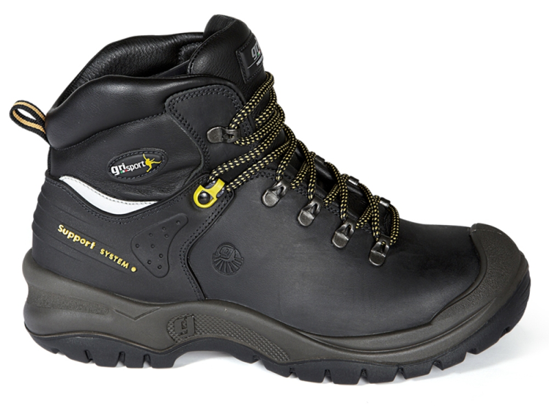 Grisport Safety 70416 L / 33130 Hoog S3 Leer Gevoerd (JANUARIAANBIEDING) Zwart