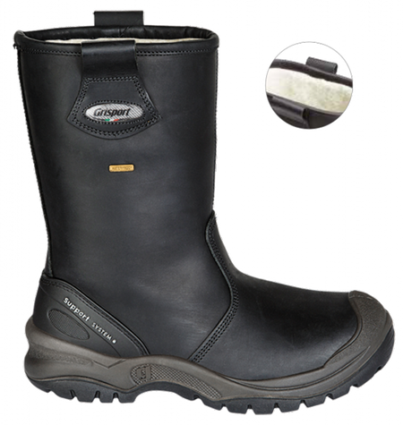 Grisport Safety Laars 72401C / 33260 Gevoerd  S3 + KN (JANUARIAANBIEDING) Zwart