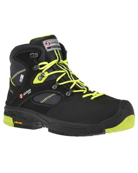 Sixton 30334-00 Ortisei Hoog S3 Hdry Zwart/Geel