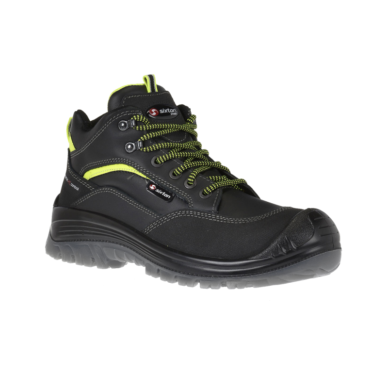 Sixton 81154-11 Montauk Hoog S3 Zwart/Lime