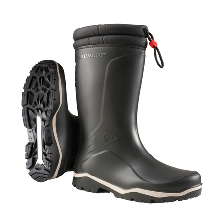 Dunlop K400061 Blizzard Gevoerde Laars PVC Zwart Zwart