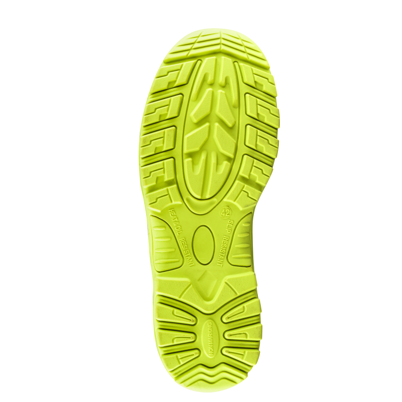 BuckBootz Schoen BVIZ1 Hoog S3 + KN Zwart/Geel BVIZ1YL