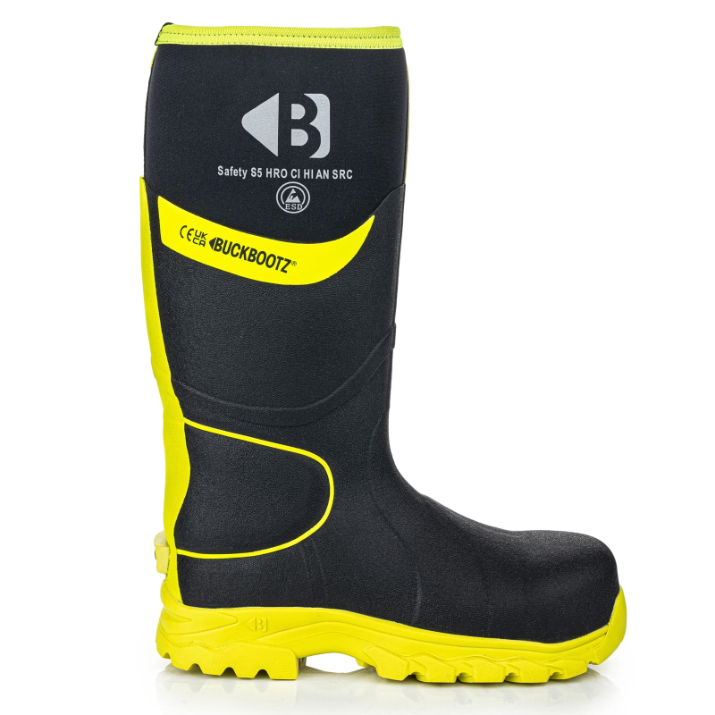 BuckBootz Laars BBZ8000 S5 Zwart/Geel Zwart/Geel