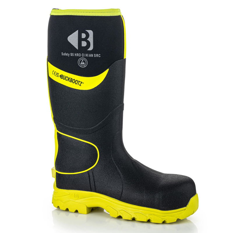 BuckBootz Laars BBZ8000 S5 Zwart/Geel Zwart/Geel