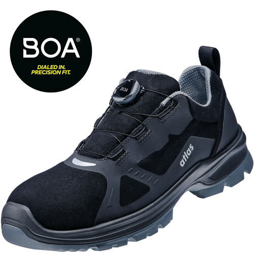 Atlas Schoen Flash 6405 BOA XP S3 Zwart/Grijs