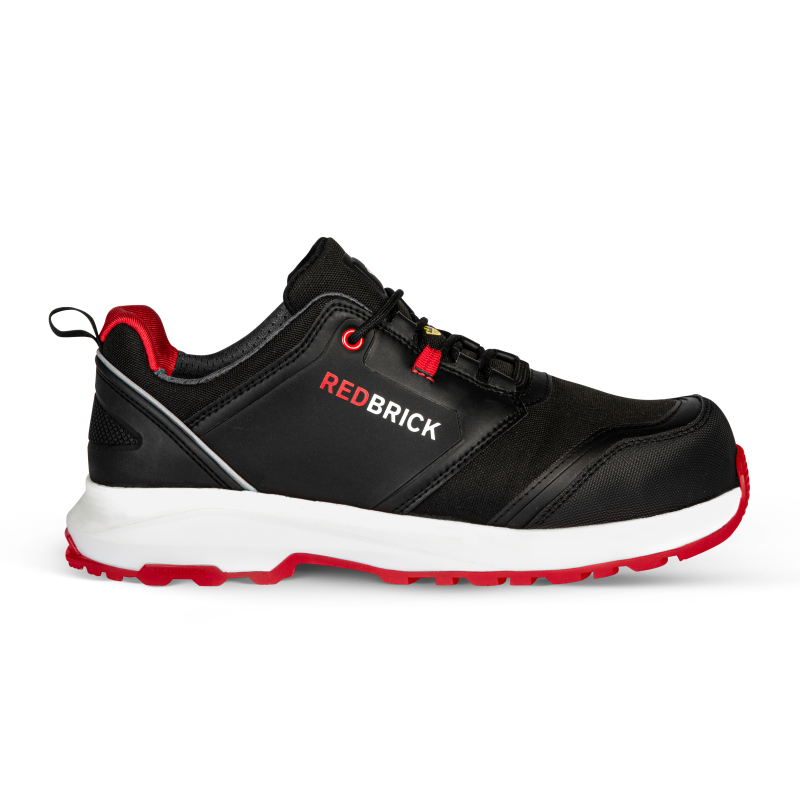 Redbrick Pulse Sneaker Laag S3 ESD 32320 Zwart/Rood