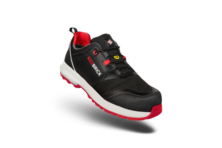 Redbrick Pulse Sneaker Laag S3 ESD 32320 Zwart/Rood