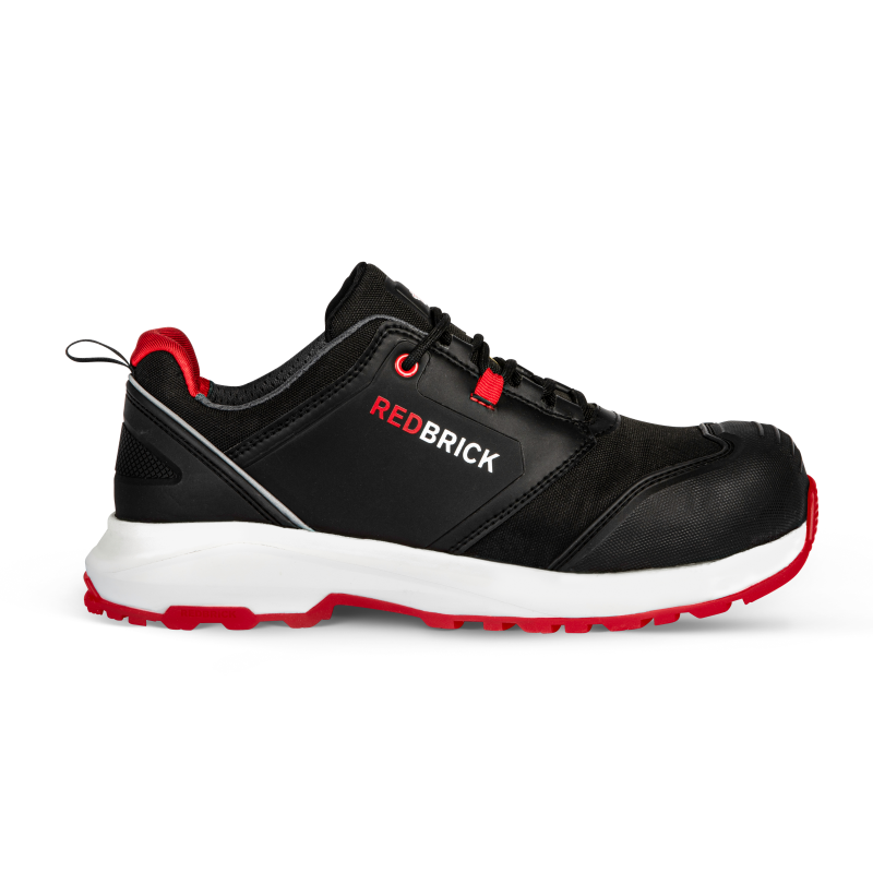 Redbrick Pulse Overnose Sneaker Laag S3 + KN ESD 32323 Zwart/Rood