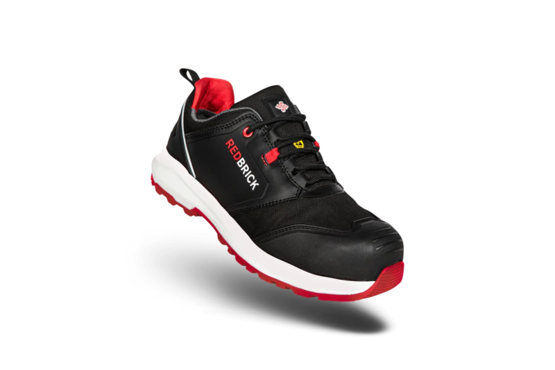 Redbrick Pulse Overnose Sneaker Laag S3 + KN ESD 32323 Zwart/Rood