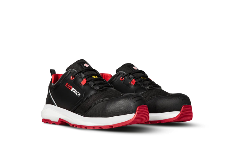 Redbrick Pulse Overnose Sneaker Laag S3 + KN ESD 32323 Zwart/Rood