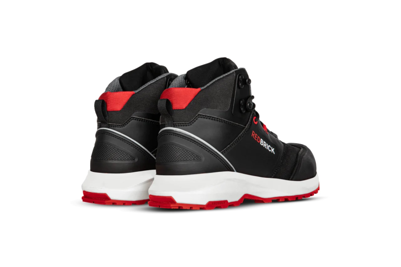 Redbrick Pulse Overnose Sneaker Hoog S3 + KN ESD 32324 Zwart/Rood