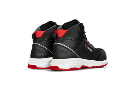 Redbrick Pulse Overnose Sneaker Hoog S3 + KN ESD 32324 Zwart/Rood