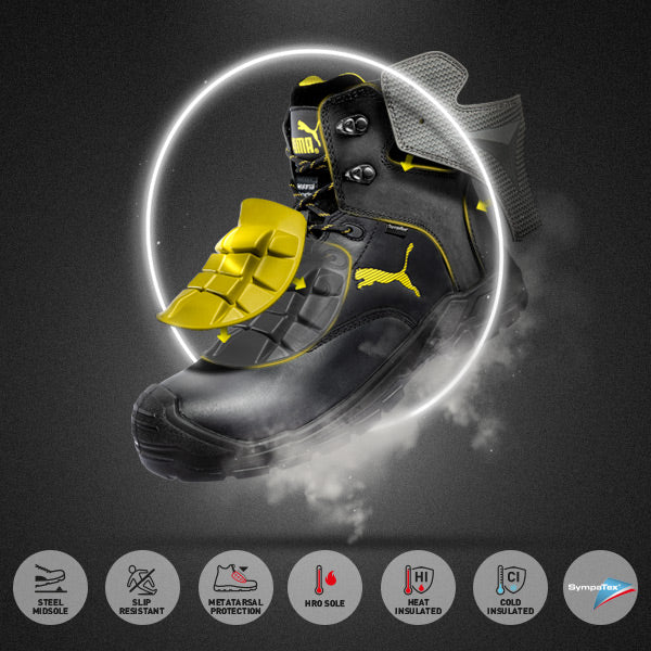 Puma Borneo MT MID 630870 S3 Zwart/Grijs