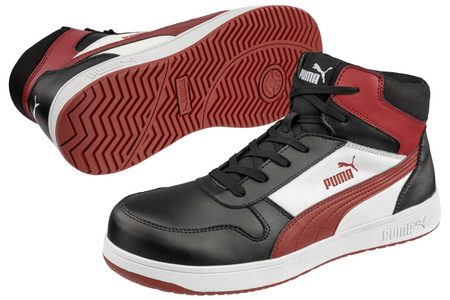 Puma Frontcourt Black/White/Red 630050 S3L Zwart/Wit