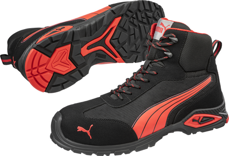 Puma Madrid Mid 632260 S1PL Zwart/Rood