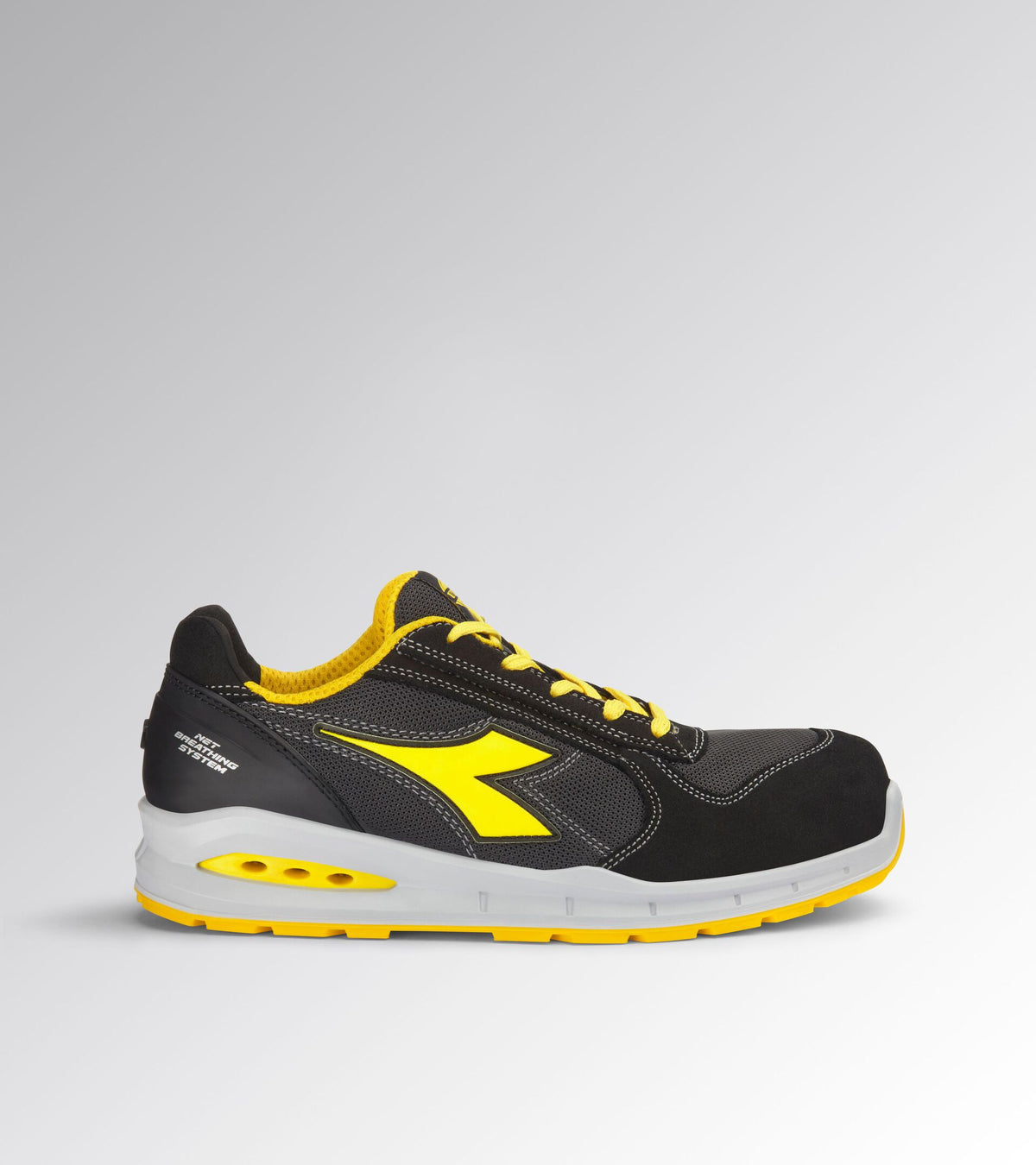 Diadora Run NET AB LOW S1PS 181146 Zwart/Antraciet C4663