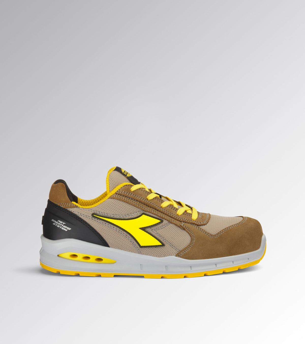 Diadora Run NET AB LOW S1PS 181146 Tobacco Brown/Moon Rock Gray C8705