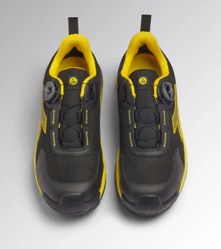 Diadora VORTEX DA2 BOA LOW S3S 182332 Zwart/Yellow Croms