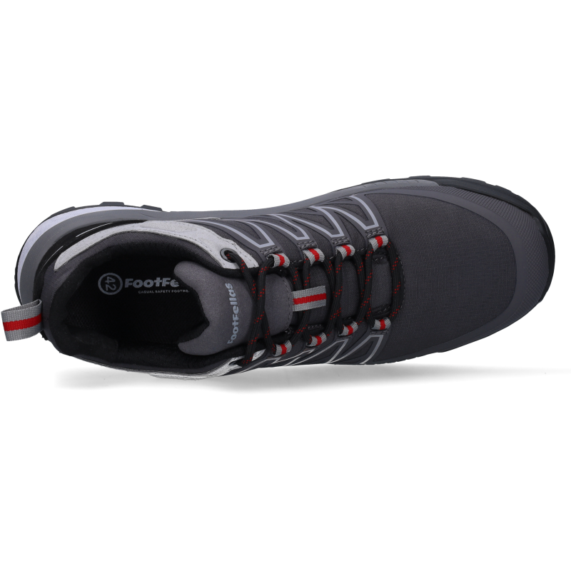 FootFellas Jack F121001-084 S3S Grijs/Zwart/Rood