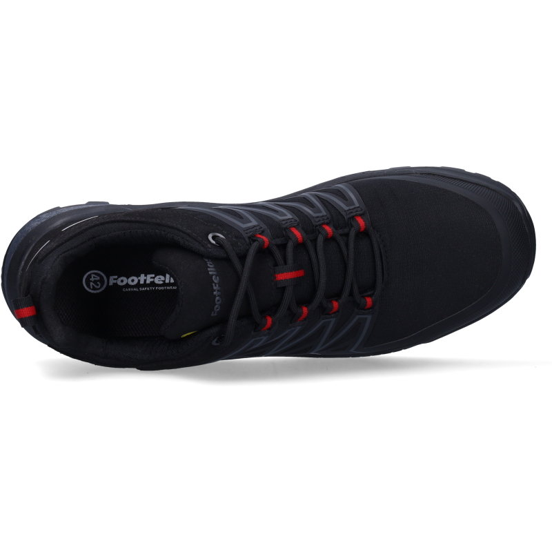 FootFellas Jack F121001-079 S3S Zwart/Rood