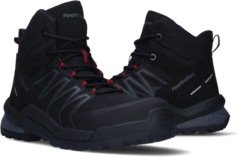 FootFellas Jordan F121002-079 S3S Zwart/Rood