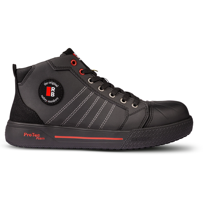 Redbrick Champ High Sneaker S3S (JANUARIAANBIEDING) Zwart