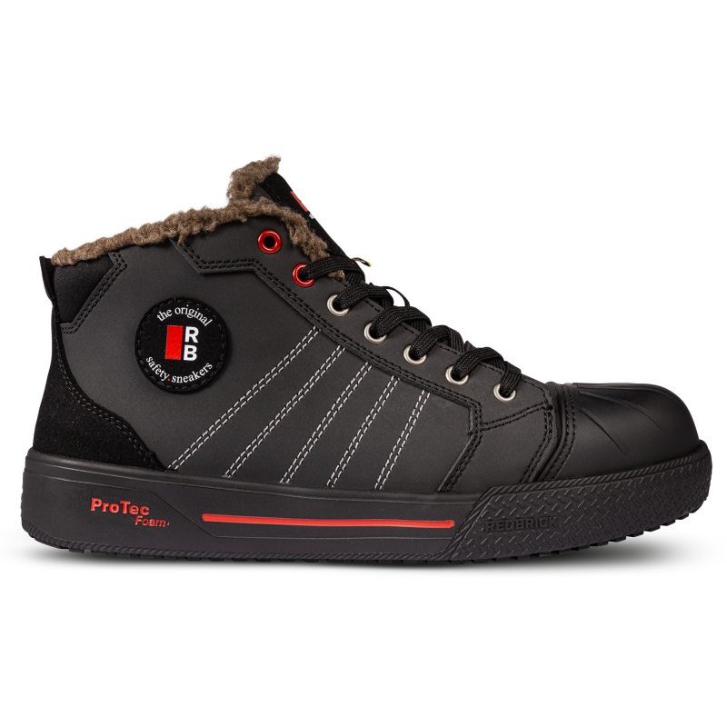 Redbrick Slam Sneaker S3S Wol gevoerd Zwart