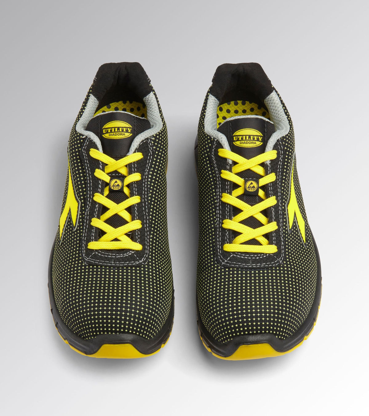 Diadora Run Atom Low 181153 S3S C0401 Black Yellow Croms C0401