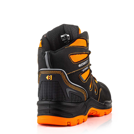 BuckBootz Schoen BVIZ2 Hoog S3 + KN Zwart/Oranje Zwart/Oranje