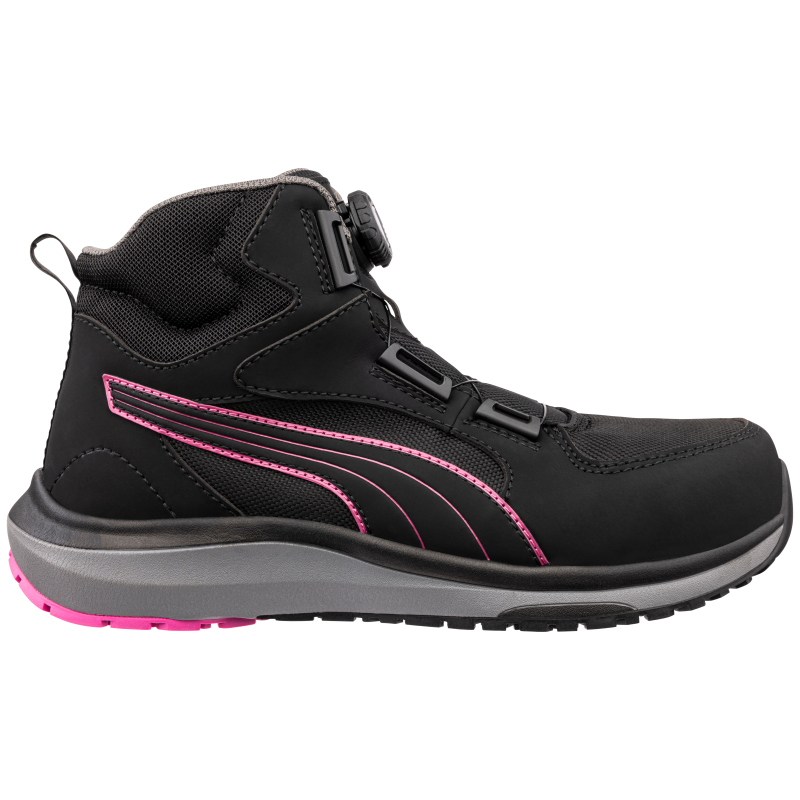 Puma Aspire Pink Disc Mid S3S 632950 Zwart/Roze