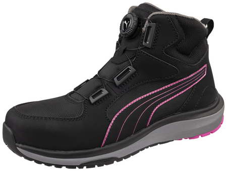 Puma Aspire Pink Disc Mid S3S 632950 Zwart/Roze