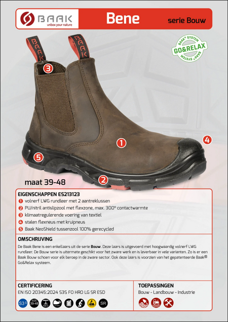 Baak Bene 213123 S3S Bruin